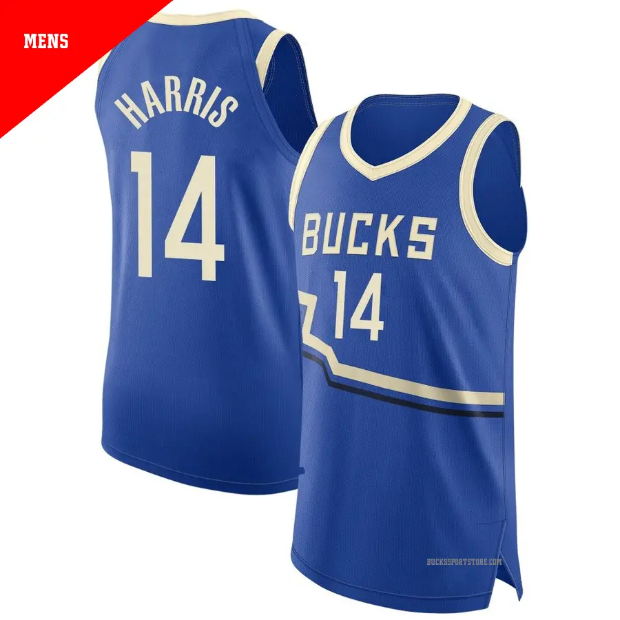 ＃14 Men's Gary Harris Milwaukee Bucks 2024/25 Authentic Royal City Edition Jersey
